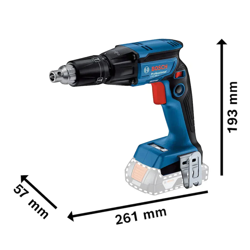 Parafusadeira para Drywall à Bateria Bosch GTB 185-LI, 18V SB