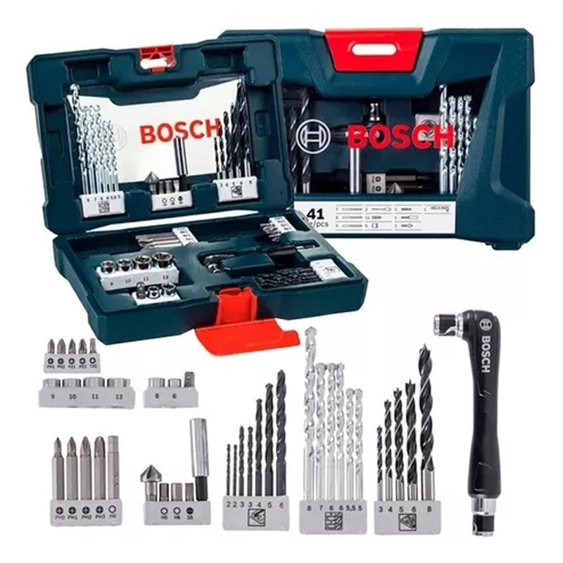 Maleta De Ferramentas Bosch V-line Bits Brocas 41 Peças